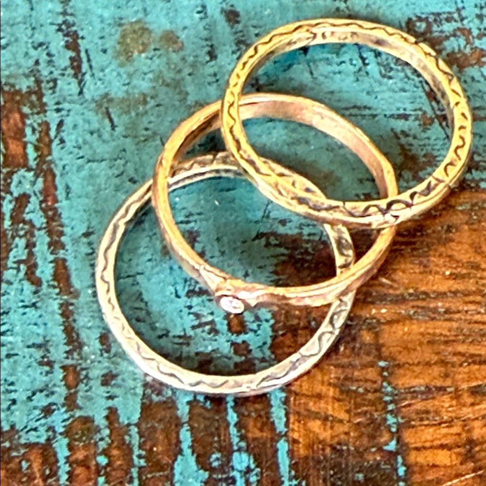 Jes MaHarry 3 ring set. New with tags  .